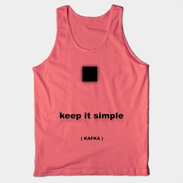 Keep it simple Kafka Tank Top by FranciscoCapelo